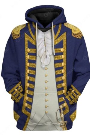 Historical Personage Uniforms of the U.S Navy 3D Printed Cosplay Hoodie