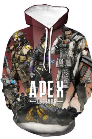 Hot Game Apex Legends Hoodies - 3D Print Hooded Sweatshirt