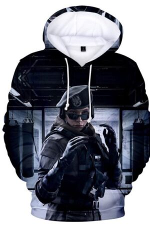 Hot Game Rainbow Six Siege 3D Printing Hooded Sweatshirt Hip Hop Pullover Hoodie