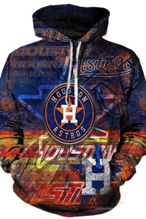 Houston Astros Hoodies - Pullover Black Hoodie