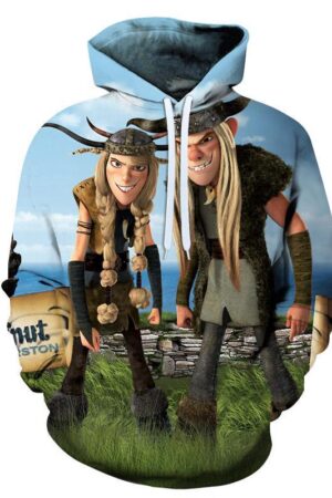 How To Train Your Dragon 3D Printed Hooded Sweatshirts Hoodies