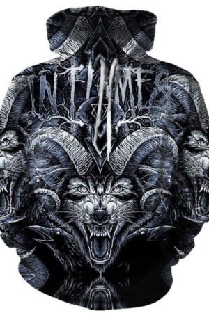 In Flames Hoodies - Pullover Black Hoodie