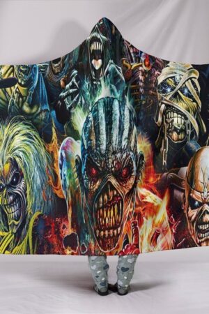 Iron Maiden Hooded Blankets - Iron Maiden Super Cool Hooded Blanket