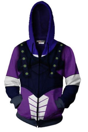 JoJo's Bizarre Adventure Phantom Blood Hoodies - DIO Purple Zip Up Hoodie
