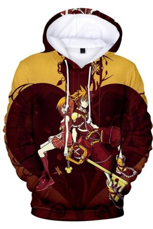 Kingdom Hearts Hoodies - Kingdom Hearts Series Character Sora and Kairi Hoodie