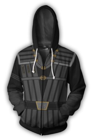 Kingdom Hearts Klingon Officer Hoodies - Zip Up Klingon Officer Uniform Hoodie