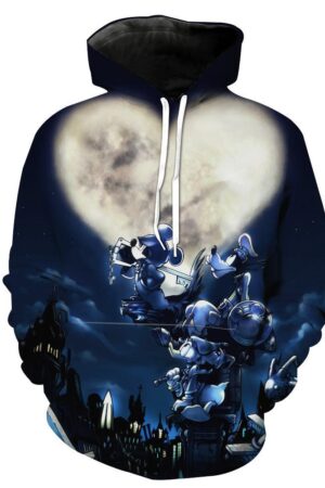 Kingdom Hearts Mickey Hoodies - Pullover Goofy and Donald Hoodie
