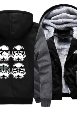 Kiss Jackets - Solid Color Kiss Series Star Wars Super Cool Fleece Jacket