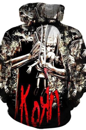 Korn Old Hoodies - Pullover Black Hoodie