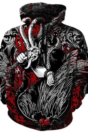 Krampus Hoodies - Pullover Black Hoodie
