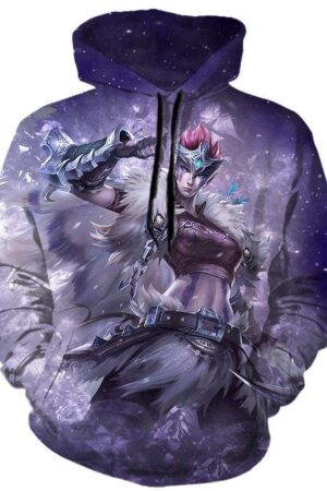 League Of Legend Quinn Hoodies - Pullover Black Hoodie