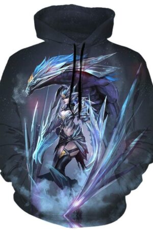 League Of Legend Shyvana Hoodies - Pullover Grey Hoodie