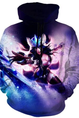 League Of Legend Sivir Hoodies - Pullover Pink Hoodie