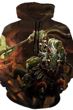 League Of Legend Xin Zhao Hoodies - Pullover Black Hoodie