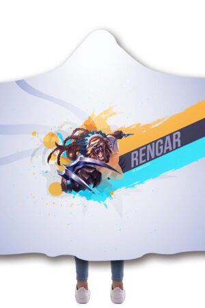 LOL Hooded Blankets - LOL Rengar Super Cool Fleece Hooded Blanket