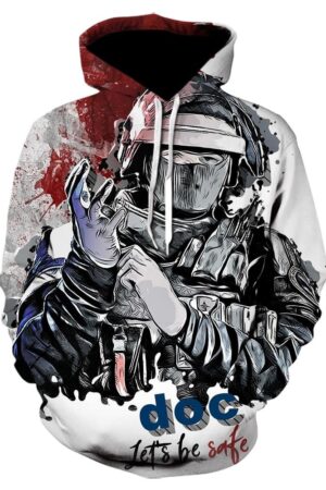 Men Mass Effect Sweatshirt Rainbow Six Siege Hoodie