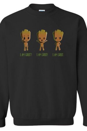 Men's Sweatshirts - Men's Sweatshirt Series I AM GROOT Icon Fleece Sweatshirt
