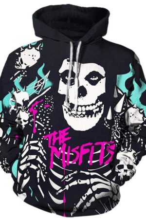 Misfits Hoodies - Pullover Black Hoodie