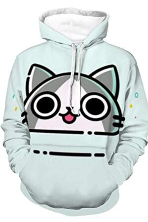Monster Hunter World Hoodies - Felyne Cartoon 3D Print Casual Pullover