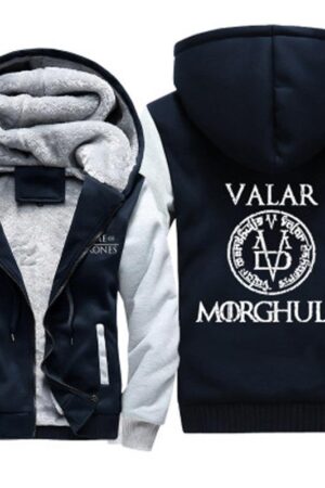MORGHULIS Jackets - Solid Color MORGHULIS Series VALAR Game of Thrones Fleece Jacket