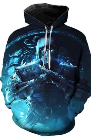 Mortal Kombat 11 Newest Blue Unisex 3D Printed Hoodies