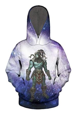 Mortal Kombat Hoodie - Kotal Kahn Light Purple Unisex 3D Print Pullover Drawstring Hoodie