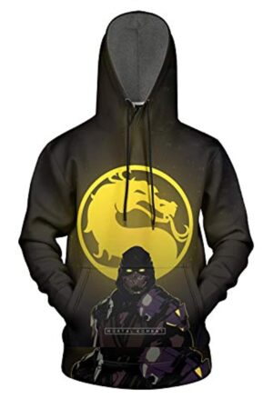 Mortal Kombat Hoodie - Mortal Kombat Character Unisex 3D Print Pullover Drawstring Hoodie