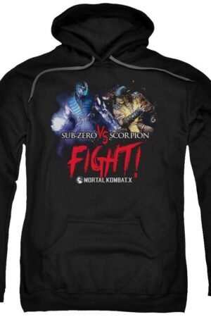 Mortal Kombat Hoodies - Pullover Fight Adult Hoodie Black
