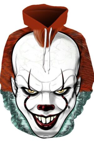Movie Stephen King's It The Pennywise Clown Hoodie Sweatshirt