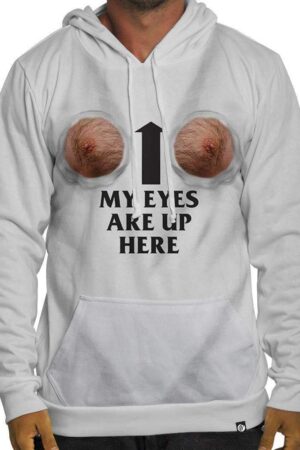 My Eyes Are Up Here 3D Printed Hoodie