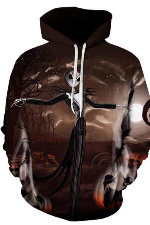 Nightmare Before Christmas Jack Hoodies - Nightmare Before Christmas Hoodies - Jack Ugly Christmas Hoodie