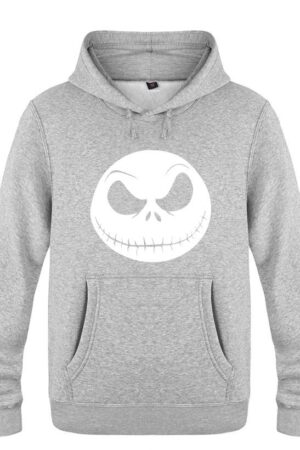 Nightmare Before Christmas Jack Hoodies - Nightmare Before Christmas Hoodies - Cool Jack White Skull Icon Christmas Hoodie