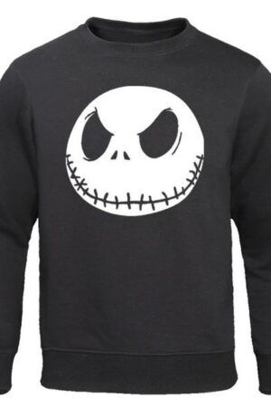 Nightmare Before Christmas Jack Skellington Evil Face Hoodies