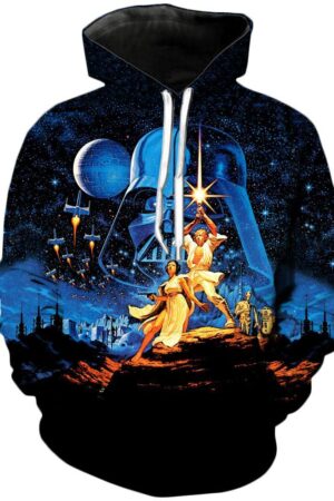 Old School Starwars | Star Wars 3D Printed Hoodie