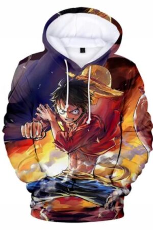 One Piece 3D Anime Sweatshirts - Loose Teenage Hoodies