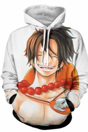 One Piece Ace Smiling 3D Hoodie