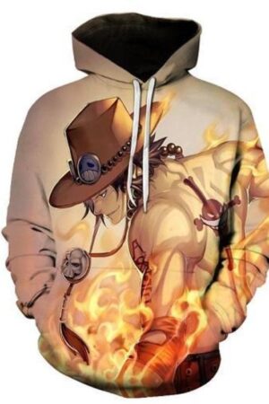 One Piece Cool Firefist Ace Hoodie 3D Printed Hoodie