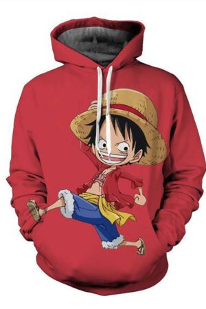 One Piece Hoodie - Monkey D. Luffy Pullover Hoodie