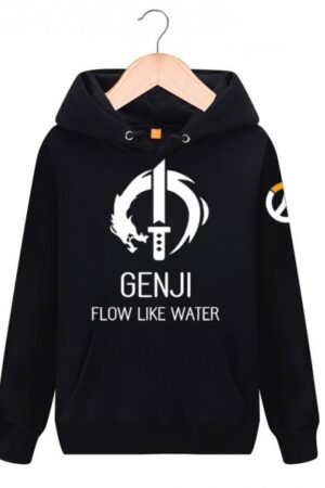 Overwatch Genji Hoodies - Pullover Black Hoodie