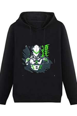 Overwatch Hoodie - Genji Black Hooded Pullover Sweatshirt