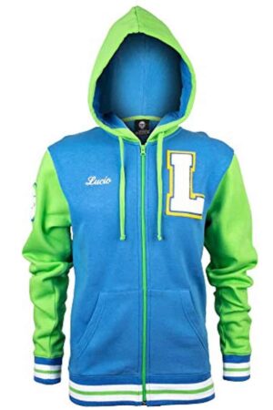 Overwatch Hoodie - Overwatch Varsity Lucio Zip-Up Hoodie