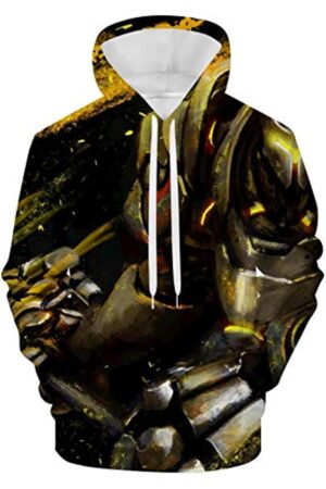 Overwatch Hoodie - Reinhardt 3D Print Hooded Pullover Sweatshirt