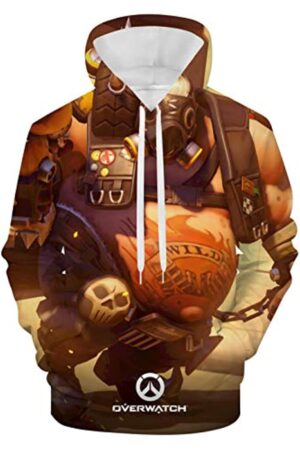 Overwatch Hoodie - Roadhog 3D Print Hooded Pullover Sweatshirt