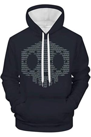 Overwatch Hoodie - Sombra 3D Print Black Hooded Pullover Sweatshirt
