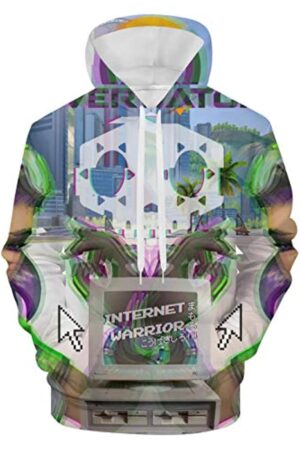 Overwatch Hoodie - Sombra 3D Print Hooded Pullover Sweatshirt