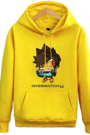 Overwatch Tracer Hoodies - Pullover Yellow Hoodie