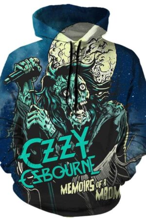 Ozzy Osbourne Hoodies - Pullover Blue Hoodie
