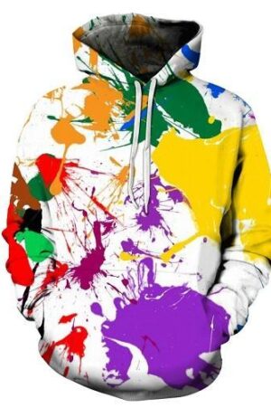 Paint Splash Art A Hoodie
