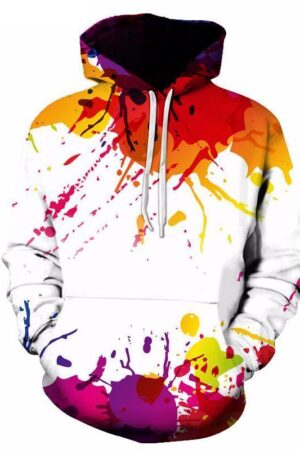 Paint Splash Art B Hoodie