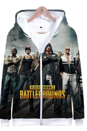Playerunknown's Battlegrounds Hoodies - Game PUBG 3D Zipper Pullover